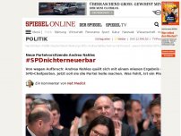 Bild zum Artikel: Neue Parteivorsitzende Andrea Nahles: #SPDnichterneuerbar