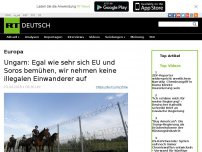 Bild zum Artikel: Ungarn: Egal wie sehr sich EU und Soros bemühen, wir nehmen keine illegalen Einwanderer auf