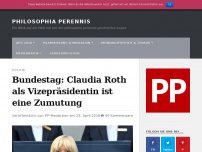 Bild zum Artikel: Bundestag: Claudia Roth als Vizepräsidentin ist eine Zumutung