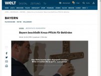 Bild zum Artikel: Bayern beschließt Kreuz-Pflicht für Behörden