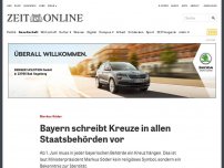 Bild zum Artikel: Markus Söder: Bayern schreibt Kreuze in allen Staatsbehörden vor