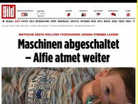 Bild zum Artikel: Todkranker Junge - Maschinen abgeschaltet – Alfie atmet weiter