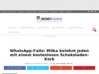 Bild zum Artikel: WhatsApp-Falle: Milka belohnt jeden mit einem kostenlosen Schokoladen-Korb