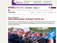 Bild zum Artikel: Demo in Thüringen: Opel-Mitarbeiter drängen Höcke ab