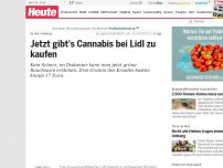Bild zum Artikel: In der Schweiz: Jetzt gibt's Cannabis bei Lidl zu kaufen