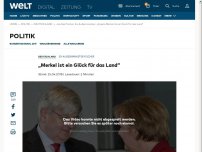 Bild zum Artikel: „Merkel ist ein Glück für das Land“
