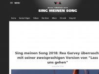 Bild zum Artikel: Premiere! Rea Garvey singt auf Deutsch
