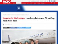Bild zum Artikel: Nonstop in die Staaten: Hamburg bekommt Direktflug nach New York