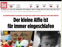 Bild zum Artikel: Nach monatelangem Kampf - Der kleine Alfie ist für immer eingeschlafen