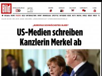 Bild zum Artikel: Auftritt verpufft - US-Medien schreiben Kanzlerin Merkel ab