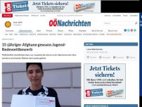 Bild zum Artikel: 15-j?hriger Afghane gewann Jugend-Redewettbewerb