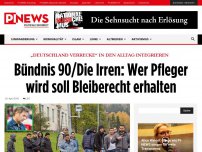 Bild zum Artikel: „Deutschland verrecke“ in den Alltag integrieren   Bündnis 90/Die Irren: Wer Pfleger wird soll Bleiberecht erhalten