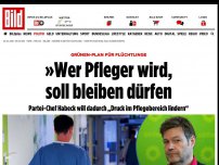 Bild zum Artikel: Habeck lockt Flüchtlinge - »Wer Pfleger wird, soll bleiben dürfen