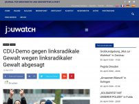 Bild zum Artikel: CDU-Demo gegen linksradikale Gewalt wegen linksradikaler Gewalt abgesagt