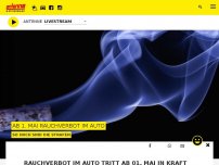 Bild zum Artikel: So teuer wird rauchen im Auto ab  1. Mai