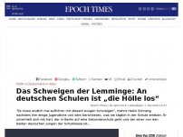 Bild zum Artikel: Das Schweigen der Lemminge: An deutschen Schulen ist „die Hölle los“