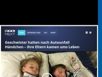 Bild zum Artikel: Geschwister halten nach Autounfall Händchen – ihre Eltern kamen ums Leben