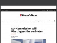Bild zum Artikel: Neue Richtlinie: EU-Kommission will Plastikgeschirr verbieten