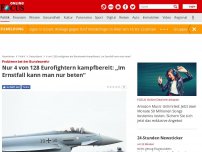Bild zum Artikel: Probleme bei der Bundeswehr - Nur 4 von 128 Eurofightern kampfbereit: „Im Ernstfall kann man nur beten“