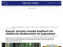Bild zum Artikel: Kassel: Gericht erlaubt Kopftuch für städtische Bedienstete im Jugendamt