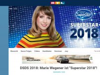 Bild zum Artikel: DSDS 2018: Marie Wegener ist 'Superstar 2018'!