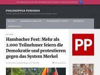 Bild zum Artikel: Hambacher Fest: Mehr als 2.000 Teilnehmer feiern die Demokratie und protestieren gegen das System Merkel