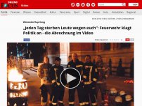 Bild zum Artikel: Wütender Rap-Song - „Jeden Tag sterben Leute wegen euch“: Feuerwehr klagt Politik an - die Abrechnung im Video