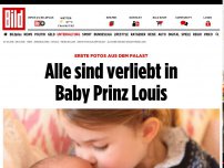 Bild zum Artikel: Erste Fotos aus dem Palast - Alle sind verliebt in Baby Prinz Louis