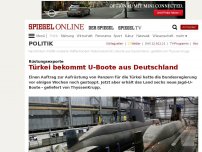 Bild zum Artikel: Rüstungsexporte: Türkei bekommt U-Boote aus Deutschland