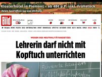 Bild zum Artikel: Urteil am Berliner Gericht - Lehrerin darf nicht mit Kopftuch unterrichten