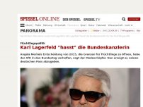 Bild zum Artikel: Flüchtlingspolitik: Karl Lagerfeld 'hasst' die Bundeskanzlerin