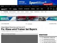 Bild zum Artikel: Fix: Klose wird Trainer bei Bayern