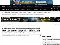 Bild zum Artikel: Öffentlicher Auftritt von Beckenbauer