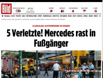 Bild zum Artikel: Illegales Autorennen - 5 Verletzte! Mercedes rast in Fußgänger
