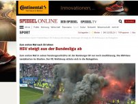 Bild zum Artikel: Zum ersten Mal nach 55 Jahren: HSV steigt aus der Bundesliga ab
