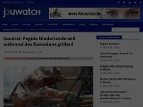 Bild zum Artikel: Sauerei: Pegida Niederlande will während des Ramadans grillen!
