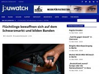 Bild zum Artikel: Flüchtlinge bewaffnen sich auf dem Schwarzmarkt und bilden Banden
