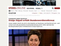 Bild zum Artikel: Engagement gegen Rassismus: Dunja Hayali erhält Bundesverdienstkreuz
