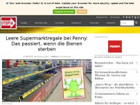 Bild zum Artikel: Leere Supermarktregale bei Penny: Das passiert, wenn die Bienen sterben