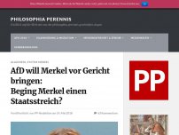Bild zum Artikel: AfD will Merkel vor Gericht bringen: Beging Merkel einen Staatsstreich?