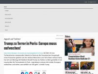 Bild zum Artikel: Trump zu Terror in Paris: Europa muss aufwachen!