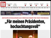 Bild zum Artikel: Trikottausch! - Erdogan posiert mit Özil und Gündogan