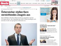 Bild zum Artikel: Bei Umfragen hinter Kickl: Österreicher stellen Kern vernichtendes Zeugnis aus