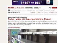 Bild zum Artikel: Naturschutz-Aktion in Hannover: So leer wäre ein Supermarkt ohne Bienen