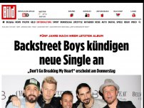Bild zum Artikel: 5 Jahre nach letztem Album - Backstreet Boys kündigen neue Single an