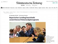 Bild zum Artikel: Bayerischer Landtag beschließt umstrittenes Polizeiaufgabengesetz