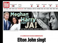 Bild zum Artikel: 21 Jahre nach Dianas Tod - Elton John singt für Meghan und Harry!
