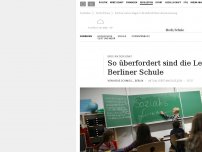 Bild zum Artikel: Berliner Lehrer klagen in Brandbrief über Inklusionszwang