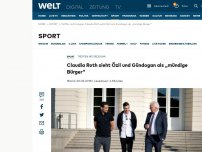 Bild zum Artikel: Claudia Roth sieht Özil und Gündogan als „mündige Bürger“