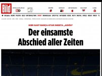 Bild zum Artikel: Barça-Star Iniesta - Der einsamste Abschied aller Zeiten
